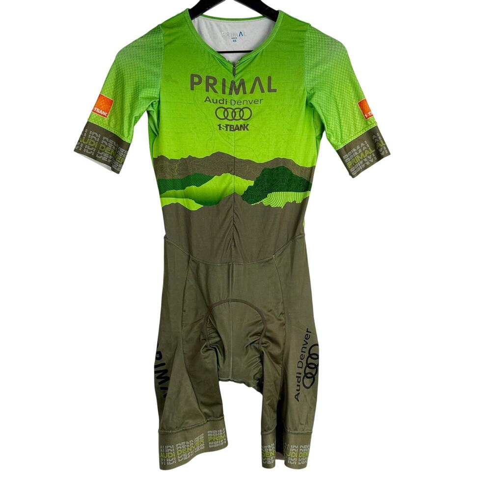 Primal Audi Denver Cycling Skin Suit Green Mens - XS